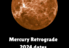 Mercury retrograde 2024 dates